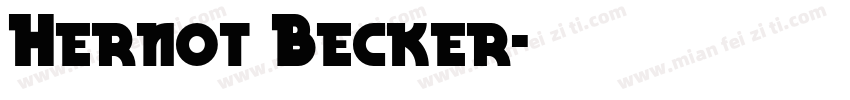 Hernot Becker字体转换